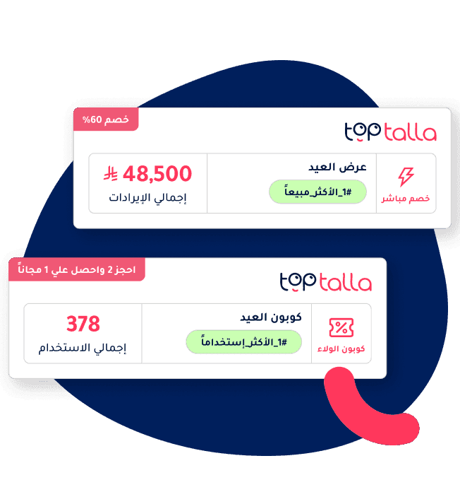 تقارير الحملات والعروض مع قياس الاستخدام والعائد.