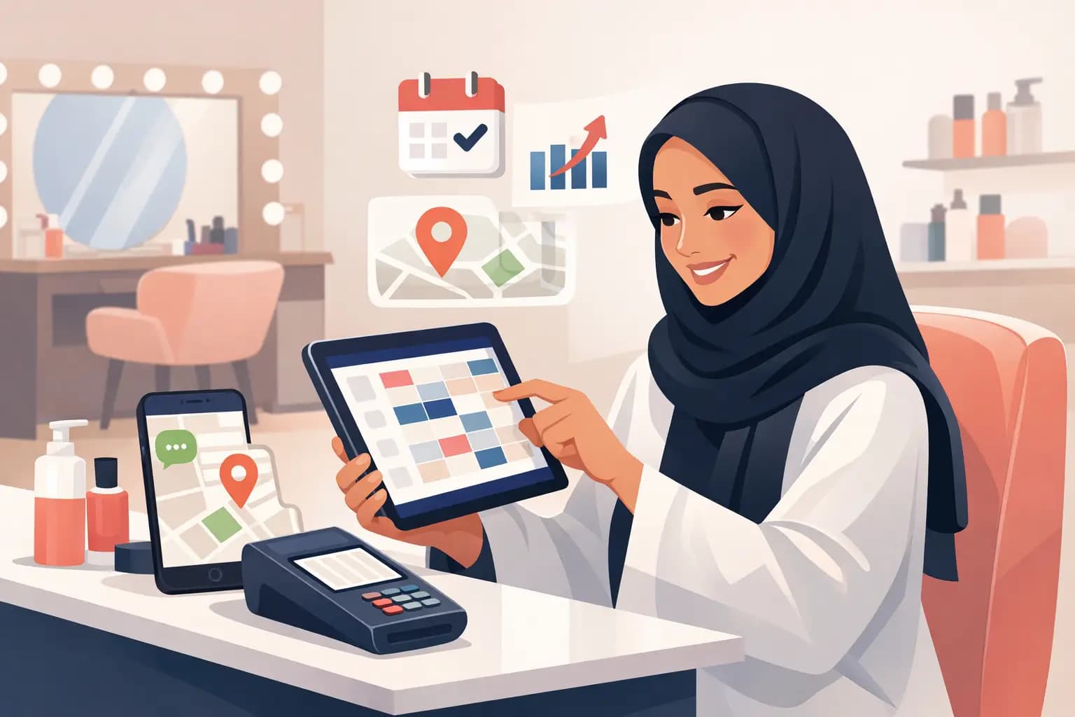 تفعيل الحجز من خرائط جوجل للصالونات خطوة بخطوة
