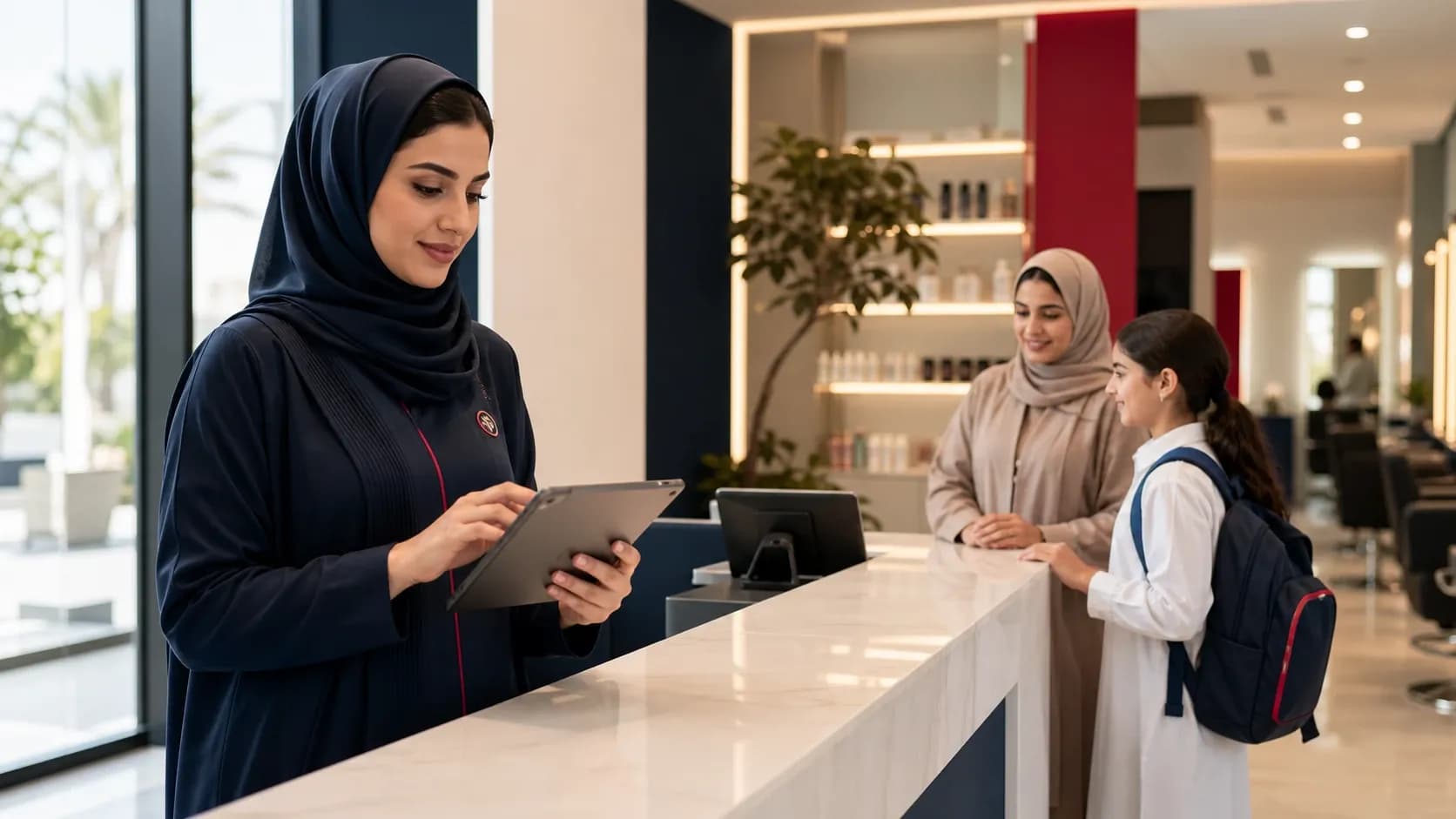 مديرة صالون سعودي تراجع جدول خدمات سريعة واضح قبل العودة للمدارس